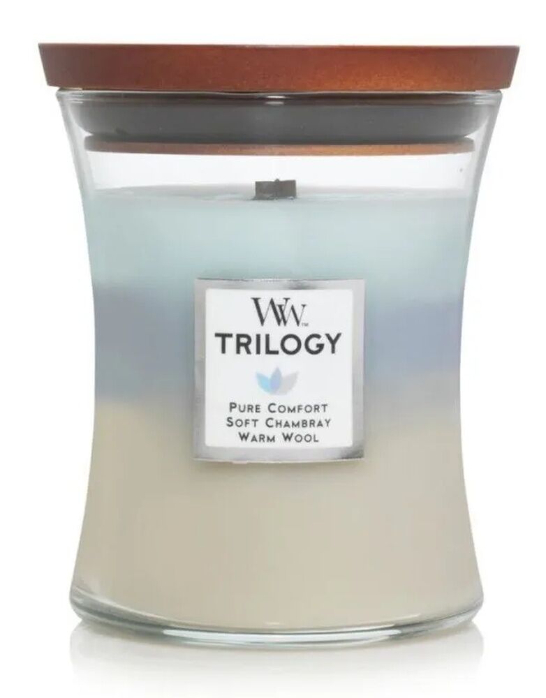 WoodWick Candle - Medium Trilogy Woven Comforts