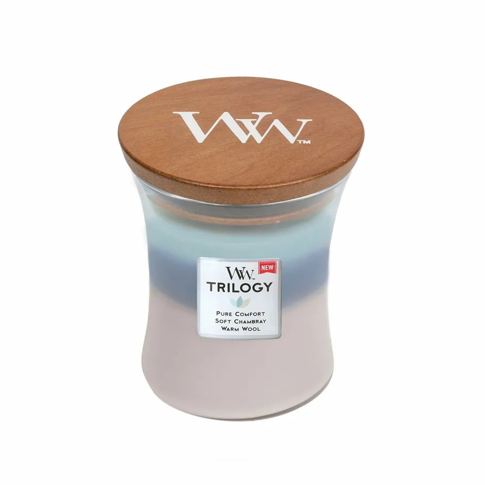 WoodWick Candle - Medium Trilogy Woven Comforts