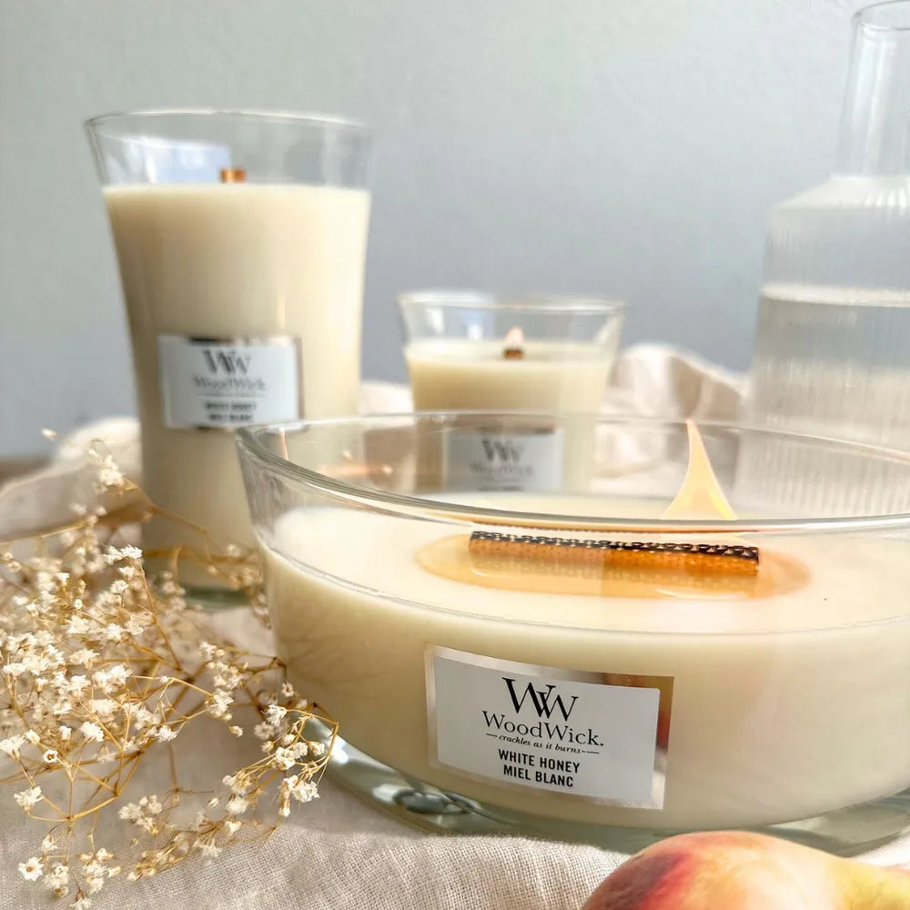 WoodWick Candle - Large White Honey
