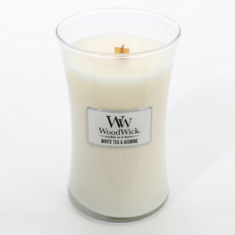 WoodWick Candle - Large White Tea & Jasmine
