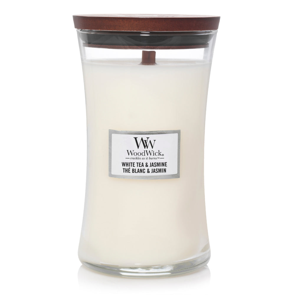 WoodWick Candle - Large White Tea & Jasmine