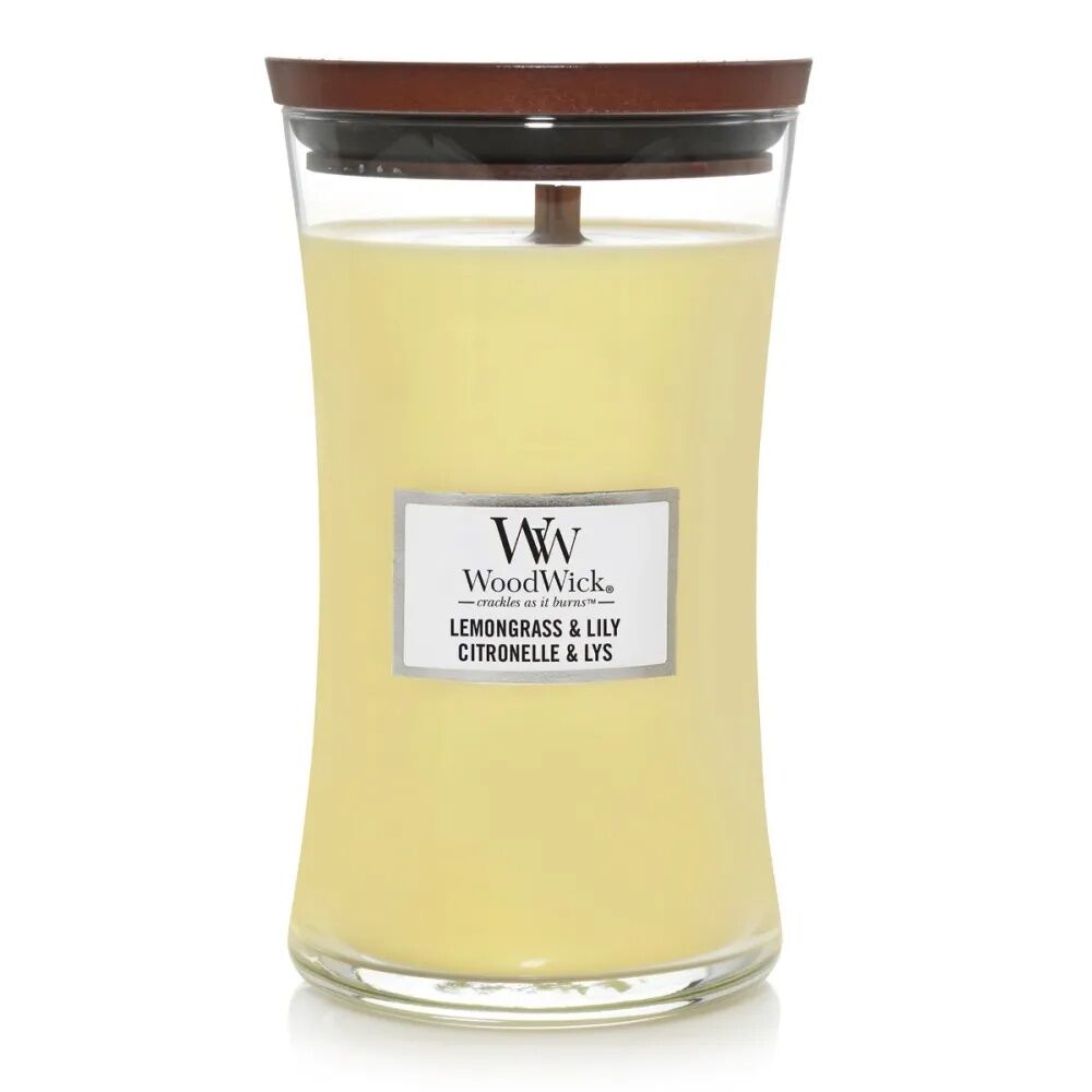WoodWick Candle - Large Lemongrass & Lily