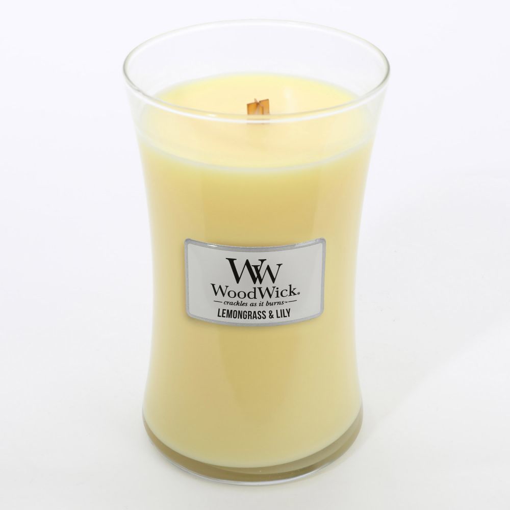 WoodWick Candle - Large Lemongrass & Lily