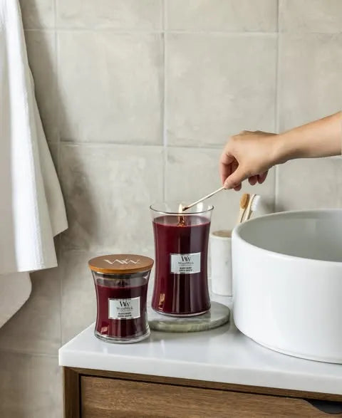 WoodWick Candle - Large Black Cherry
