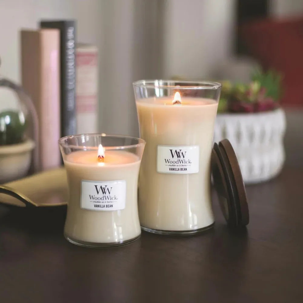 WoodWick Candle - Large Vanilla Bean
