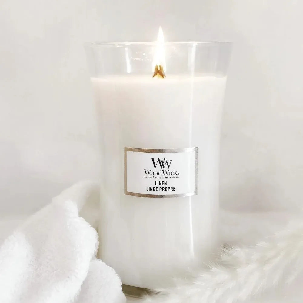 WoodWick Candle - Large Linen