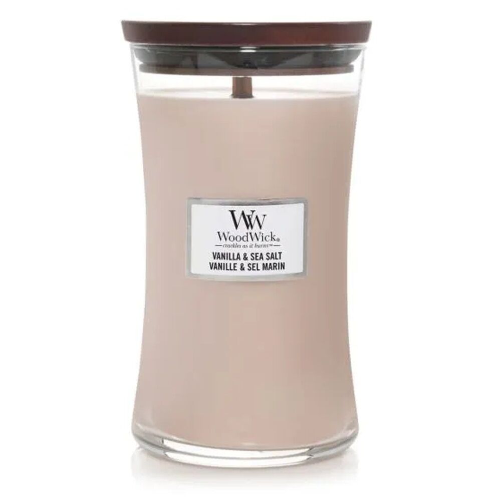 WoodWick Candle - Large Vanilla & Sea Salt