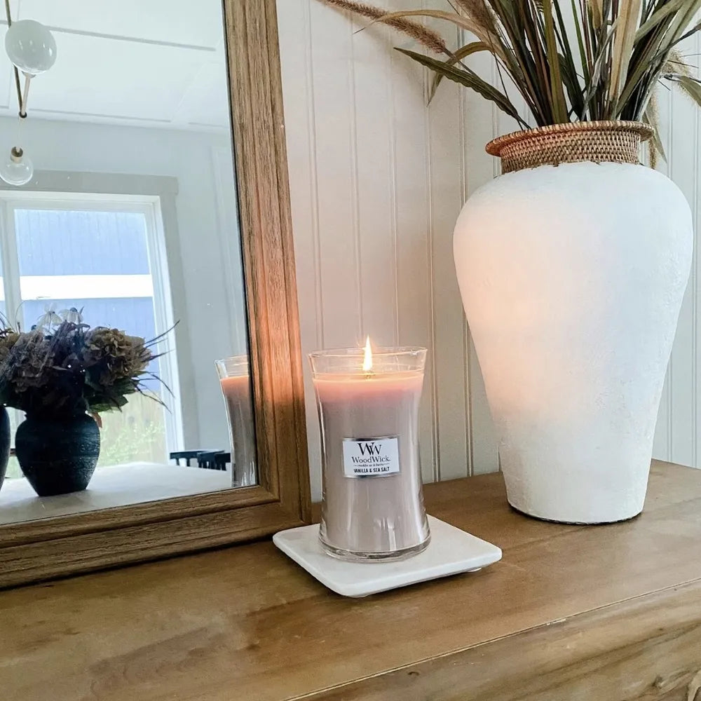 WoodWick Candle - Large Vanilla & Sea Salt