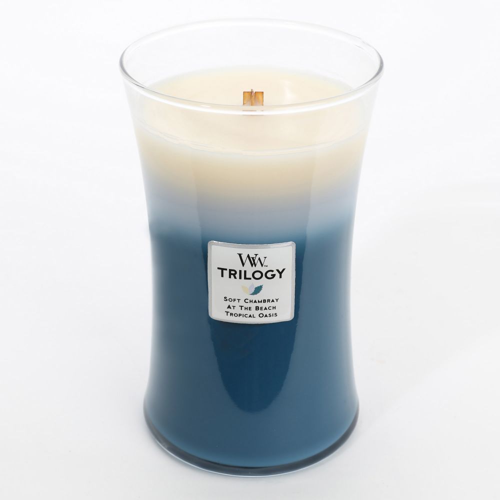 WoodWick Candle -  Large Trilogy Beachfront Cottage