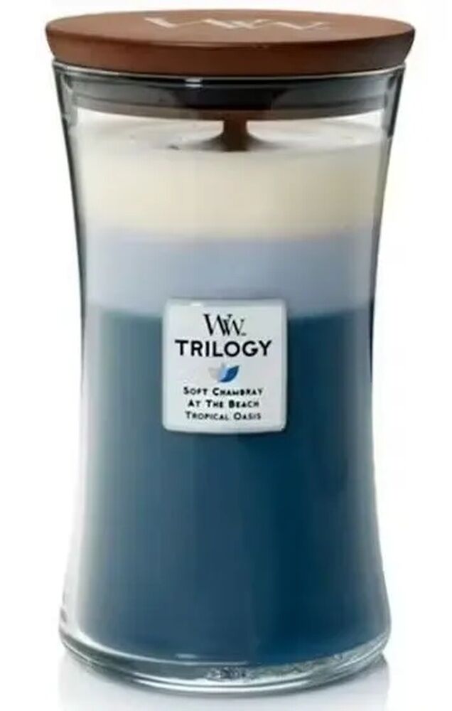WoodWick Candle -  Large Trilogy Beachfront Cottage