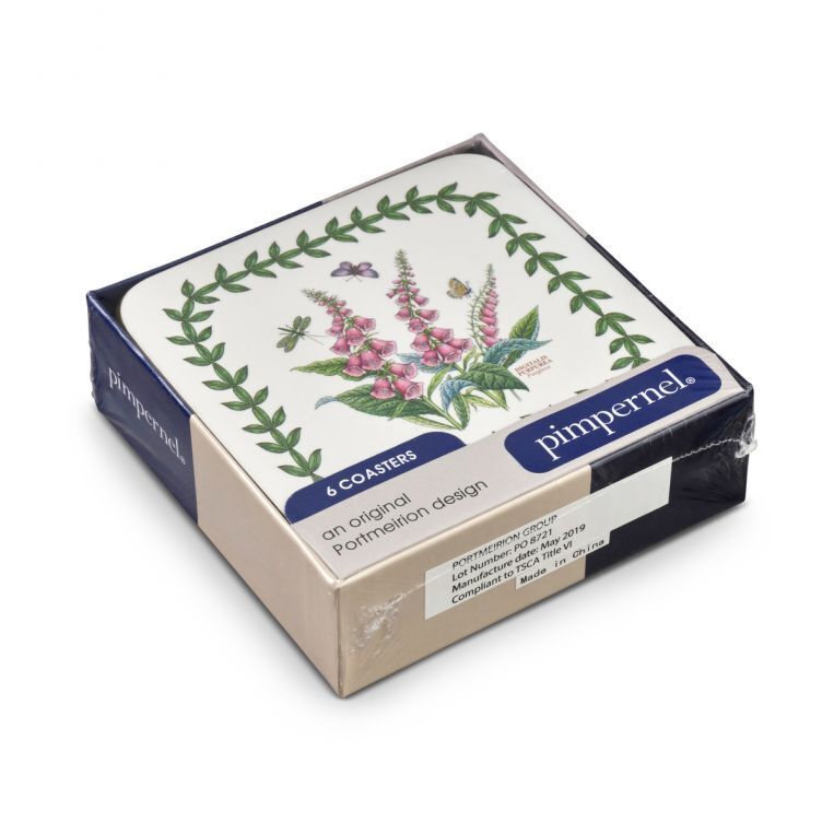 Pimpernel Botanic Garden - Coasters - (Set of 6) Mixed Motifs