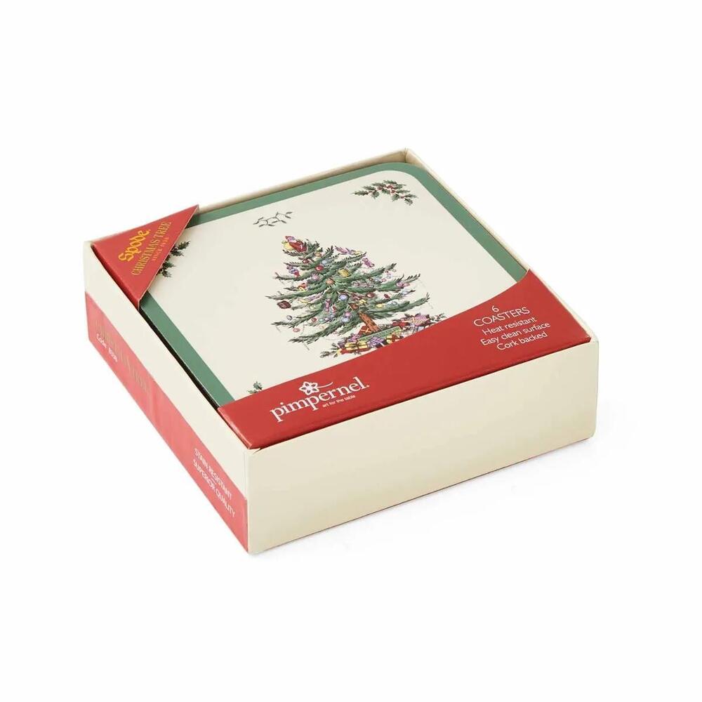 Pimpernel Christmas Tree - Coasters - (Set of 6)