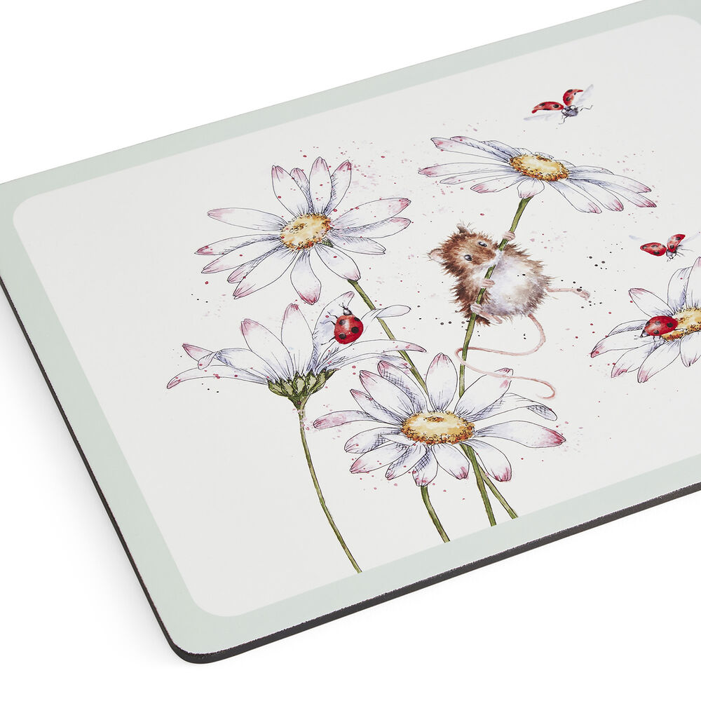 Wrendale Designs by Pimpernel Placemats - 'Wildflower' Animal Set of 4 Regular