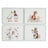 Wrendale Designs by Pimpernel Placemats - 'Wildflower' Animal Set of 4 Regular