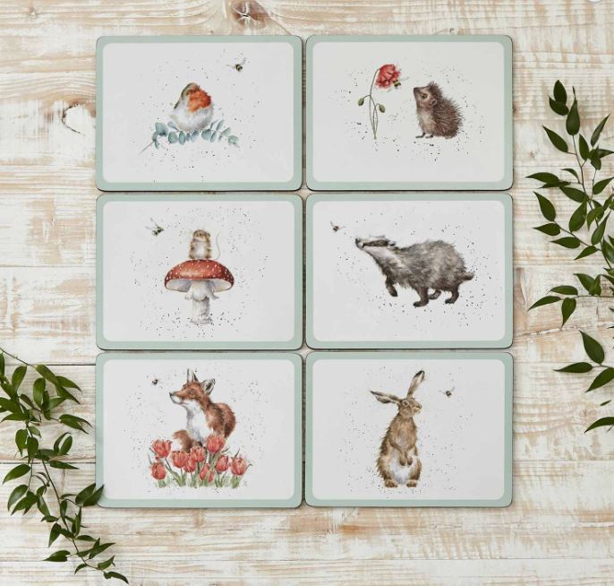Wrendale Designs by Pimpernel Placemats - The Bee Set of 6 Regular