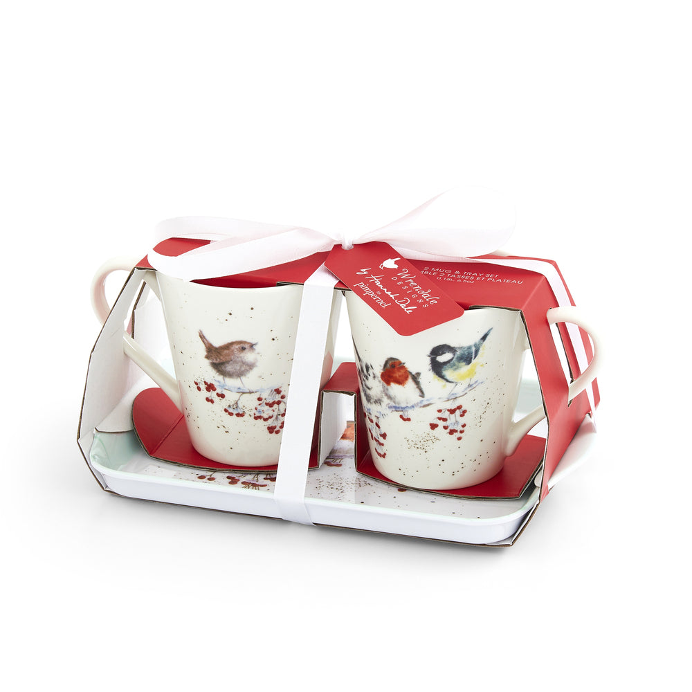Wrendale Designs by Pimpernel Mug And Tray Set - One Snowy Day