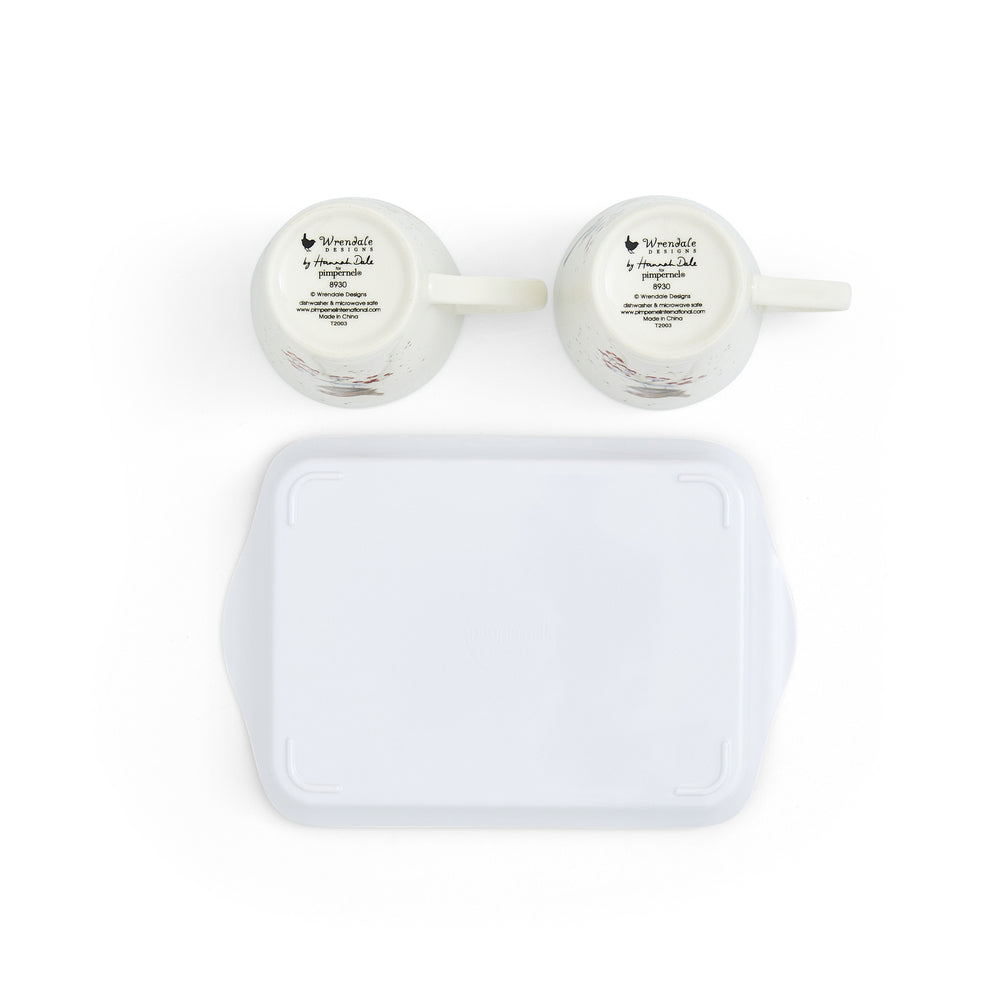 Wrendale Designs by Pimpernel Mug And Tray Set - One Snowy Day