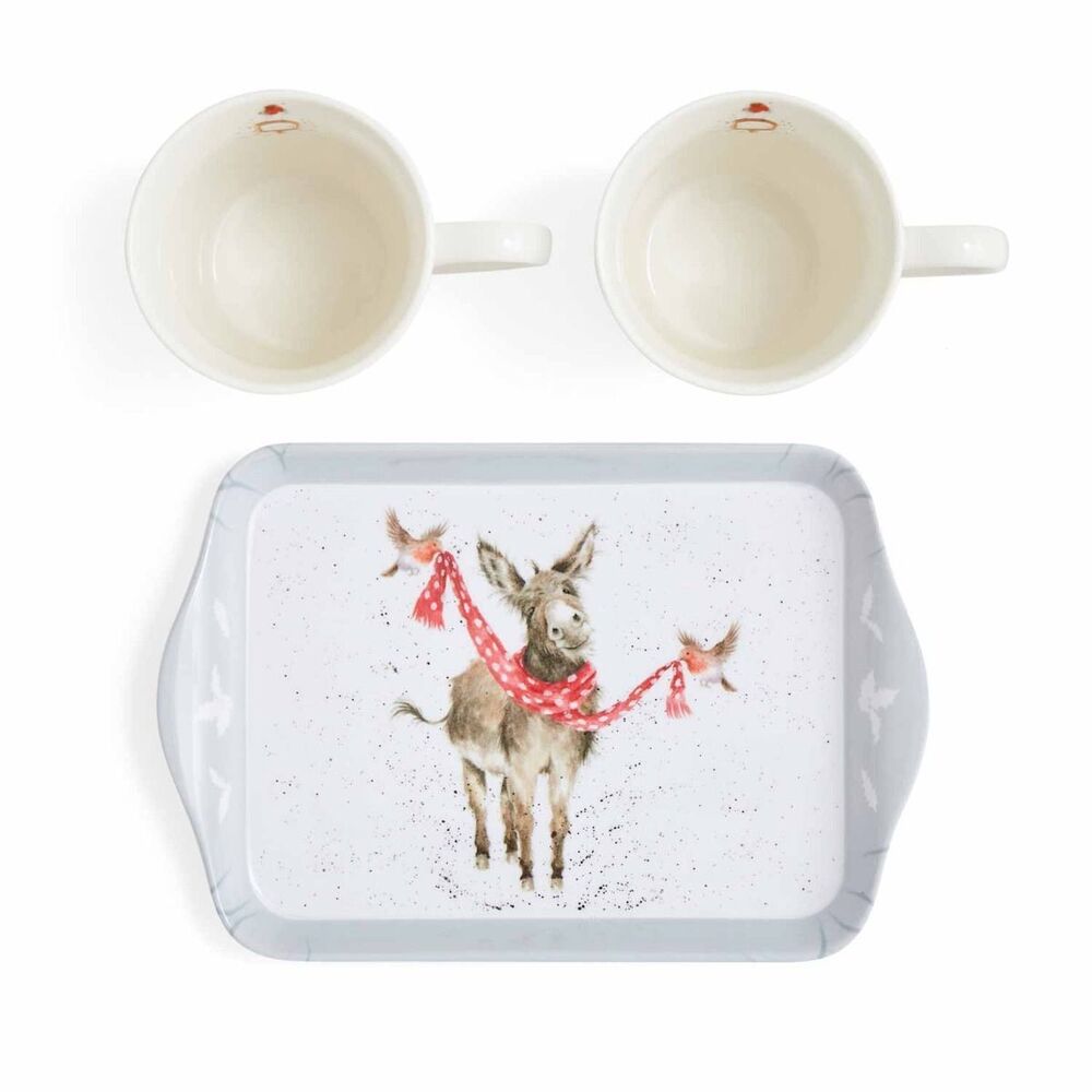 Wrendale Designs by Pimpernel Mug And Tray Set - Winter Friends