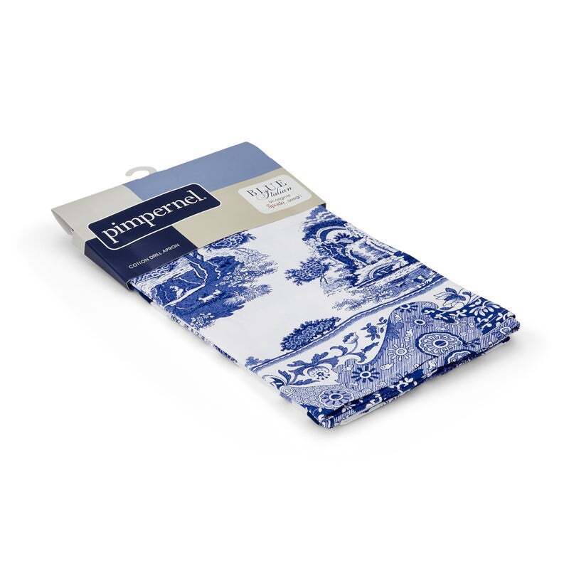 Blue Italian by Pimpernel - Cotton Drill Apron