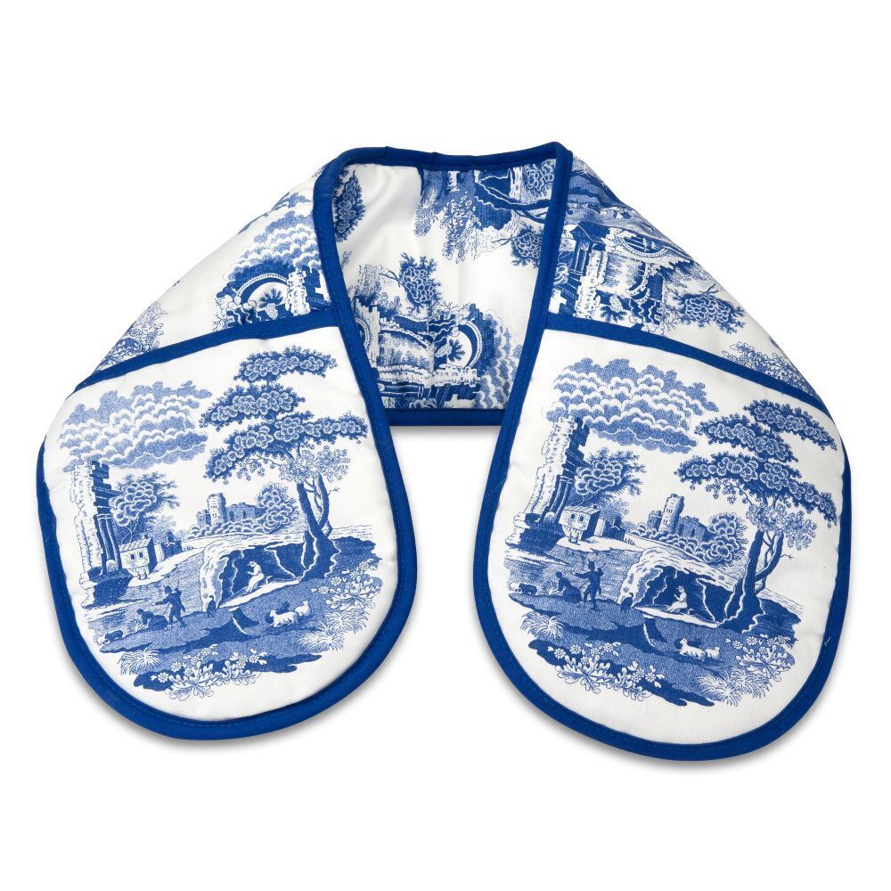 Blue Italian by Pimpernel - Double Oven Glove