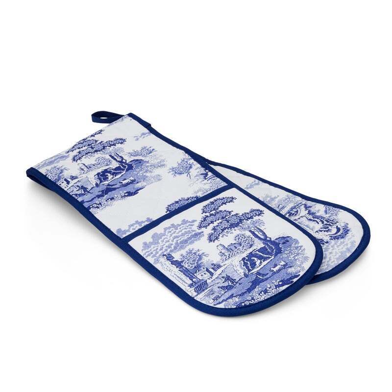 Blue Italian by Pimpernel - Double Oven Glove