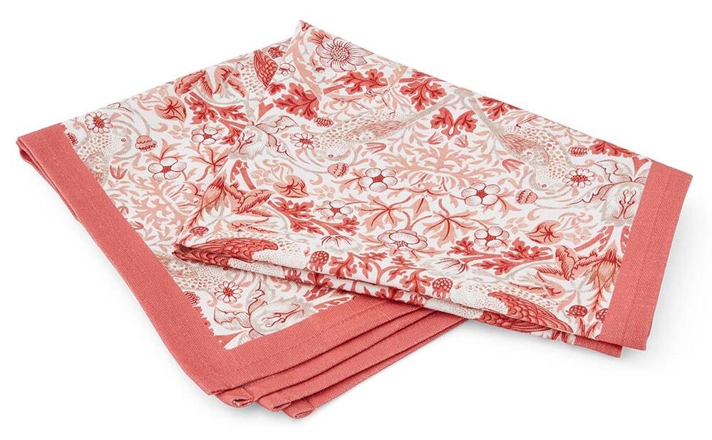Spode Morris & Co - Strawberry Thief Tea Towel (Set of 2)