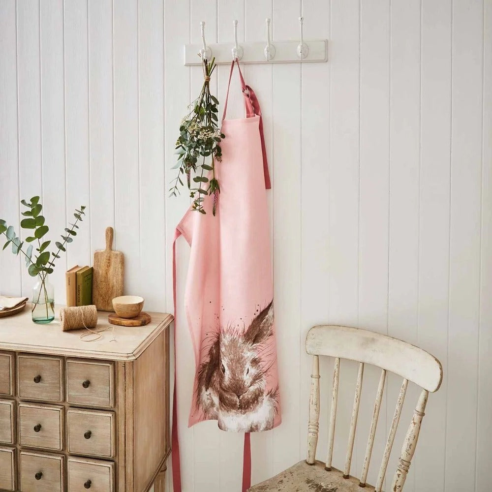 Wrendale Designs by Pimpernel Cotton Apron - 'Bathtime' Rabbit