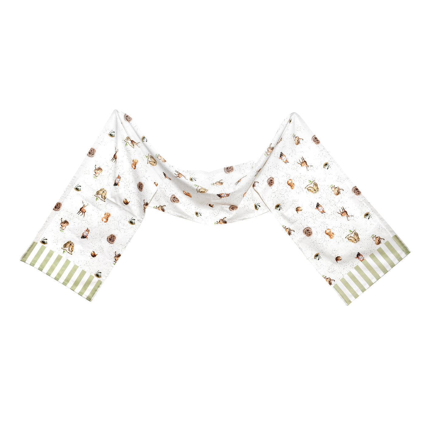 Wrendale Designs by Pimpernel Table Runner - Woodland & Stripes