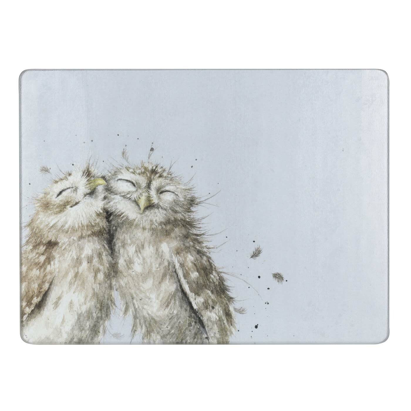 Wrendale Designs by Pimpernel Glass Worktop Saver - Owl