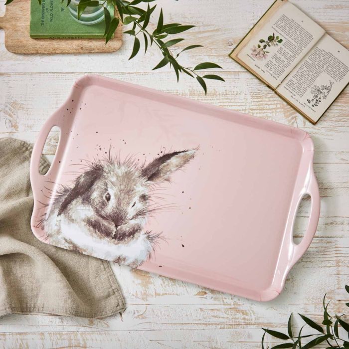 Wrendale Designs by Pimpernel Large Tray - 'Bathtime' Rabbit