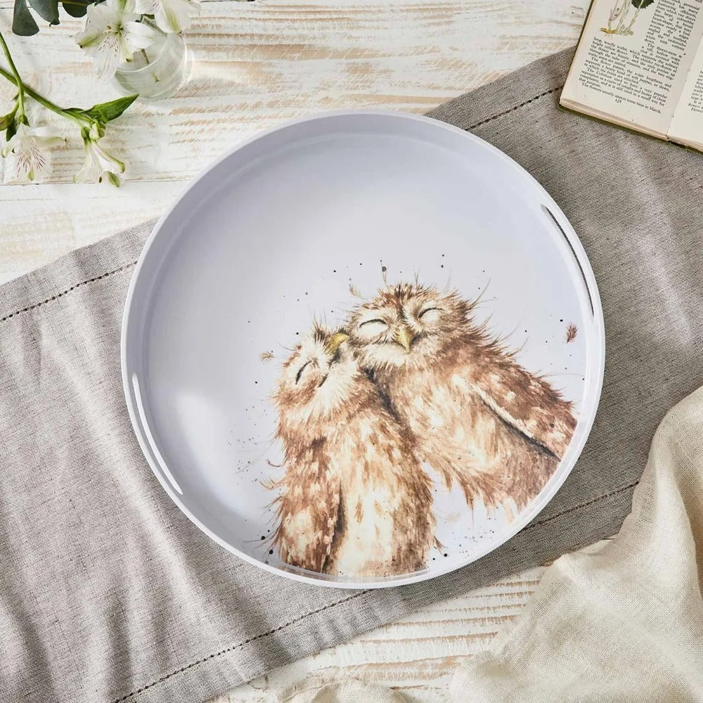 Wrendale Designs by Pimpernel Round Tray - Owls