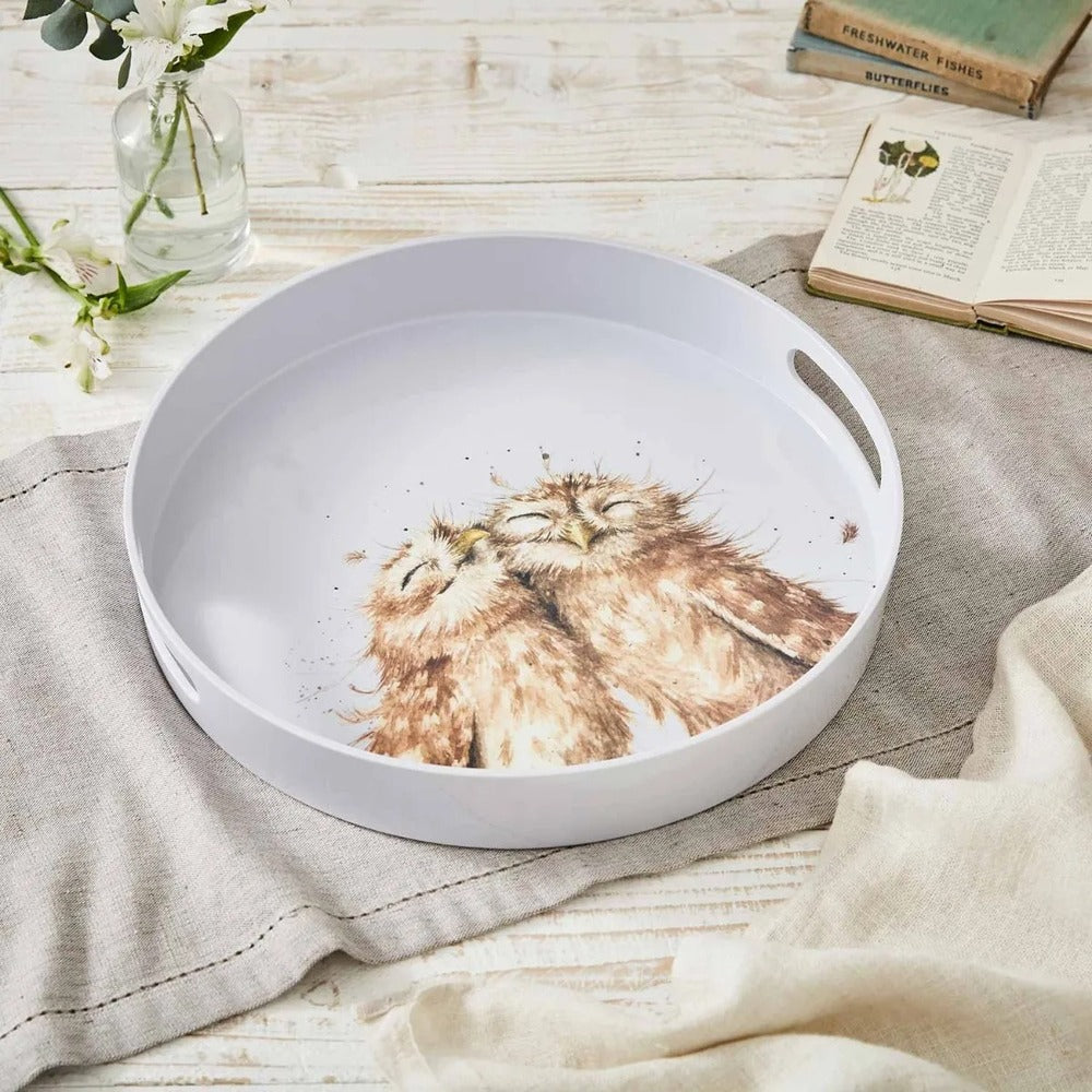 Wrendale Designs by Pimpernel Round Tray - Owls