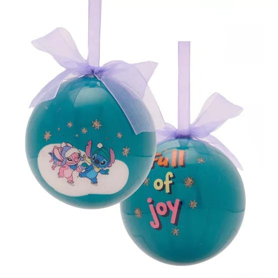 Disney Christmas By Widdop And Co Bauble Set - Stitch