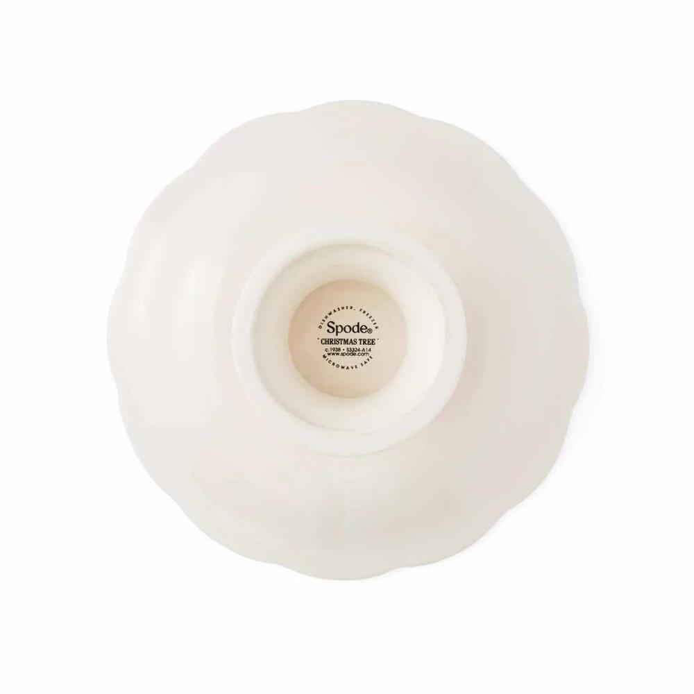 Spode Christmas Tree - Sculpted Footed Candy Dish - 18cm