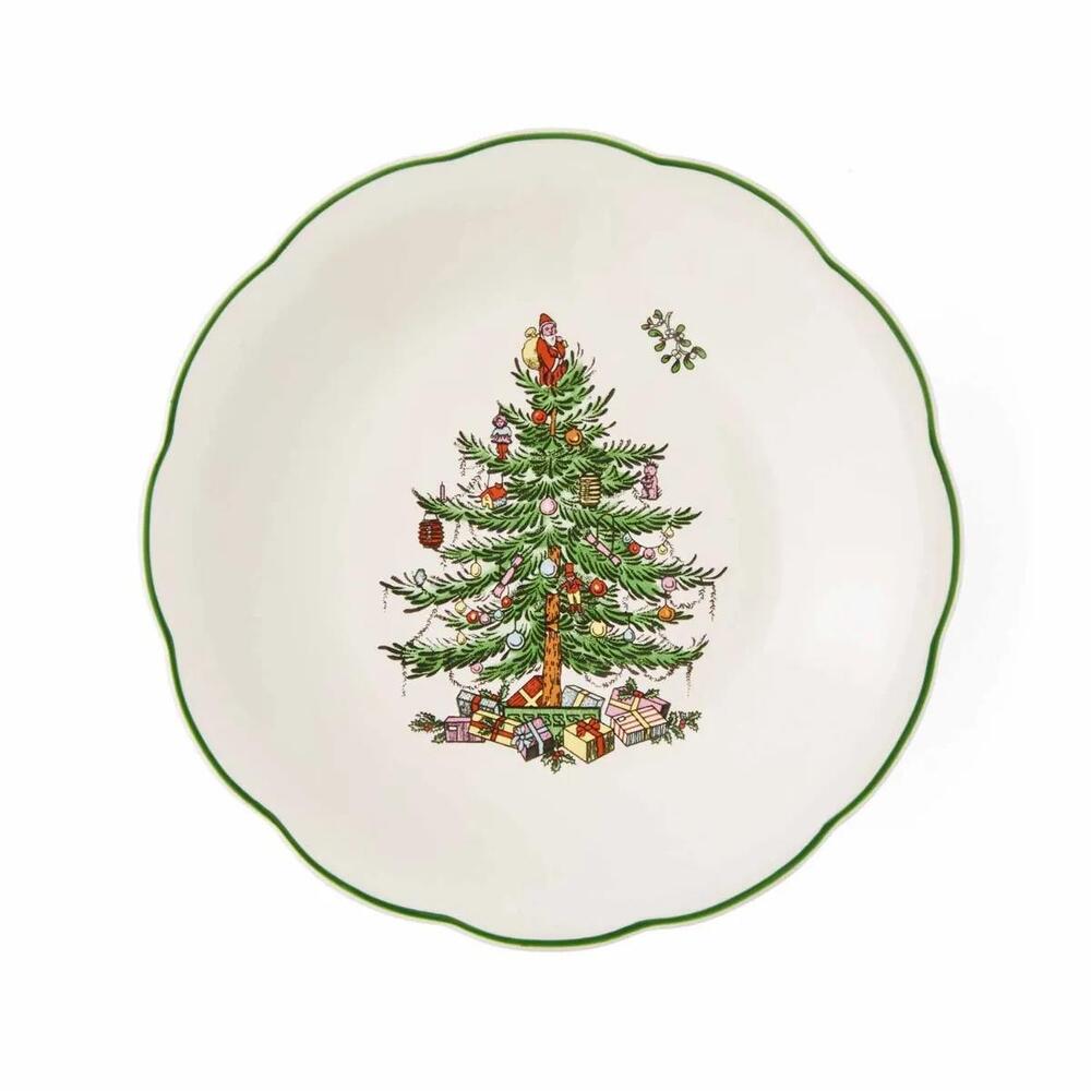 Spode Christmas Tree - Sculpted Footed Candy Dish - 18cm