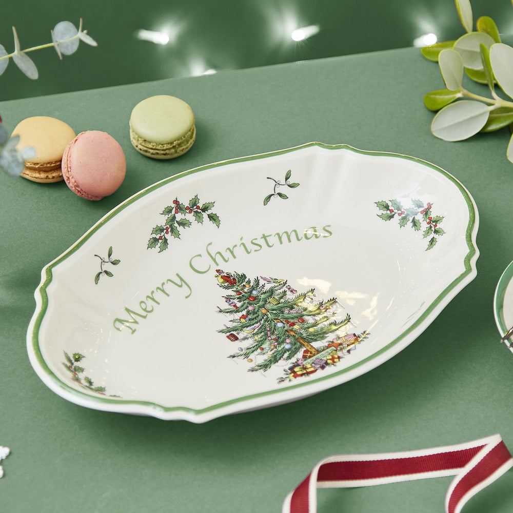 Spode Christmas Tree - Merry Christmas Tray - 28cm