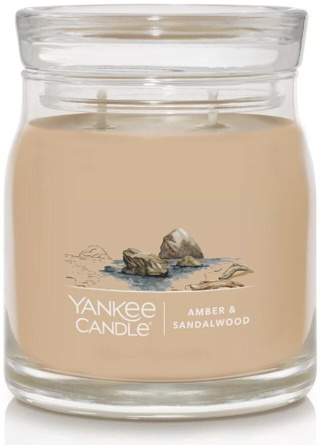 Yankee Candle Signature Medium Jar - Amber & Sandalwood