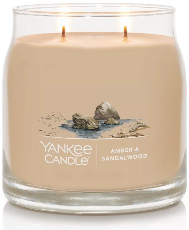 Yankee Candle Signature Medium Jar - Amber & Sandalwood