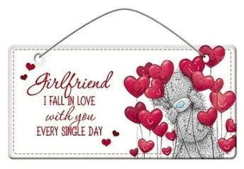 Tatty Teddy Me To You Valentines Plaque - Girlfriend
