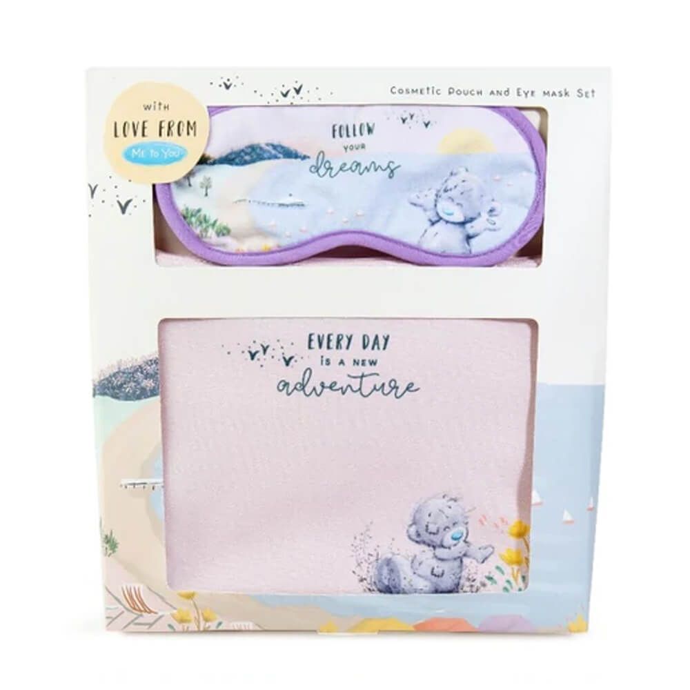 Tatty Teddy Me To You Cosmetic Pouch & Eye Mask Set - Every Day Is A New Adventure