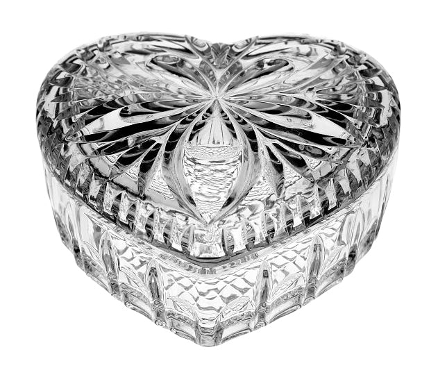 Bohemia Crystal 13cm Heart Shaped Box