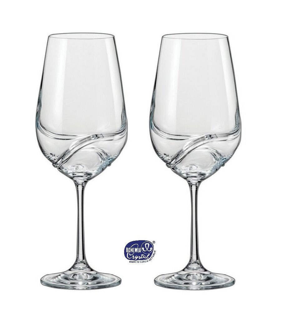 Bohemia Crystal Turbulence Goblet 550ml Set of 2