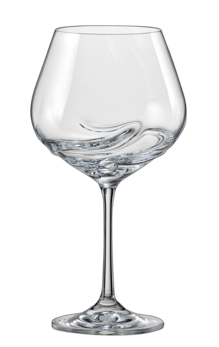 Bohemia Crystal Turbulence Burgundy 570ml Set of 2