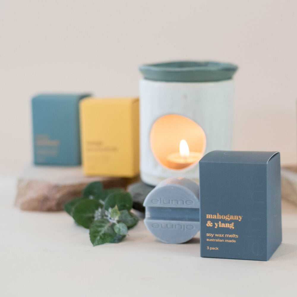 Elume Soy Wax Melts 3 Pack - Mahogany & Ylang