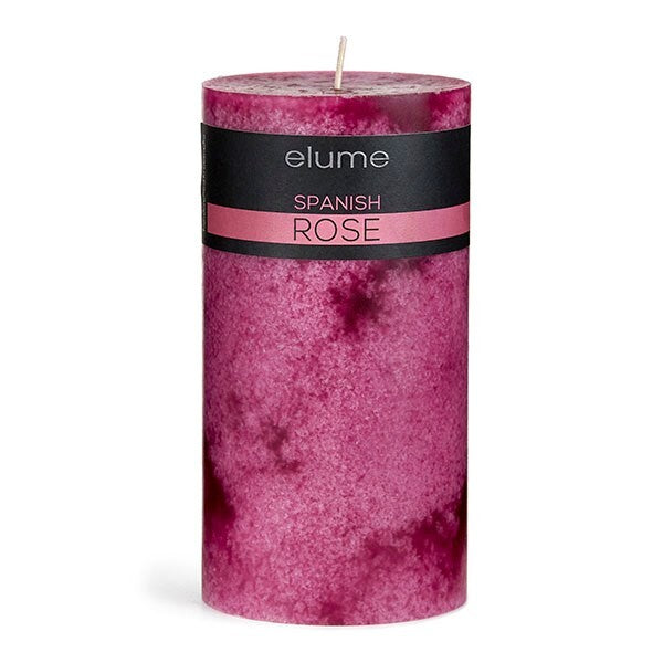 Elume Signature Pillar Candle - Spanish Rose